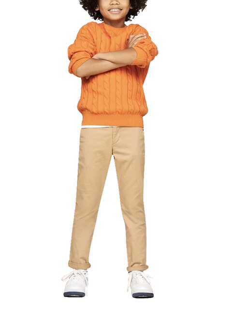 TH KIDS Baby cotton sweater orange thunder - Children's Sweaters
