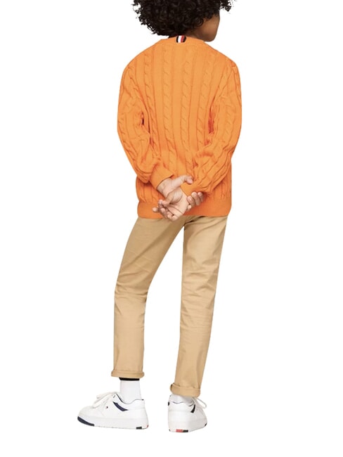 TH KIDS Baby cotton sweater orange thunder - Children's Sweaters