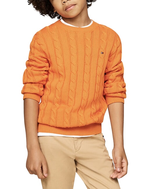TH KIDS Baby cotton sweater orange thunder - Children's Sweaters
