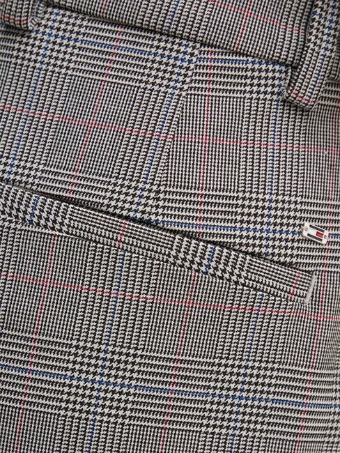 TH Slim fit trousers, classic style global stp check/ s/ texture h grey - Women's Pants