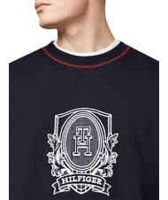 TOMMY HILFIGER TH Cotton sweatshirt with long sleeves desert sky - Sweatshirts - 4