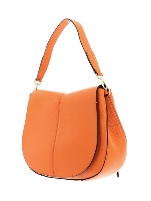 HELENA ROUND Leather bag with rope shoulder strap flame orange - Women&rsquo;s Bags