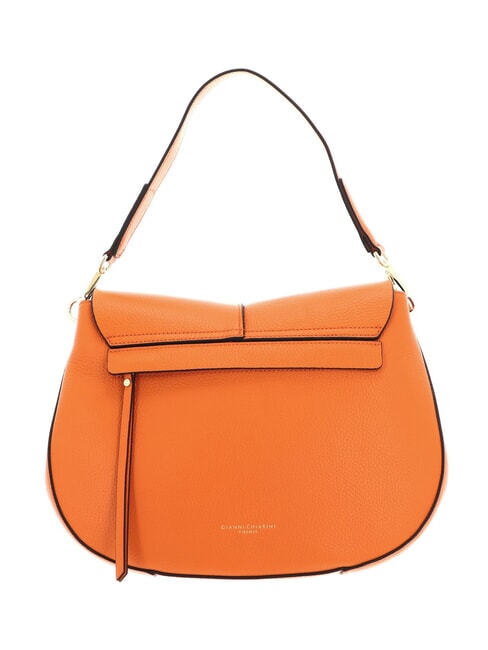HELENA ROUND Leather bag with rope shoulder strap flame orange - Women&rsquo;s Bags