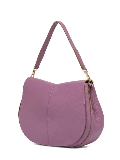 HELENA ROUND Leather bag with rope shoulder strap argyle purple - Women&rsquo;s Bags