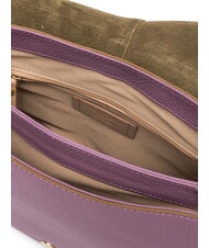 GIANNI CHIARINI HELENA ROUND Leather bag with rope shoulder strap argyle purple - Women&rsquo;s Bags - 4