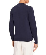 TOMMY HILFIGER TH FLAG Cotton crew neck sweater desert sky - Men's Sweaters - 2