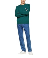 TOMMY HILFIGER TH JEANS  Crew neck sweater deep seawater - Men's Sweaters - 3