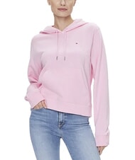 TOMMY HILFIGER TH Cotton sweatshirt, long sleeves iconic pink - Women's Sweatshirts - 3