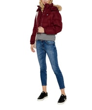 TOMMY HILFIGER TH JEANS Short down jacket deep red - Women's down jackets - 3