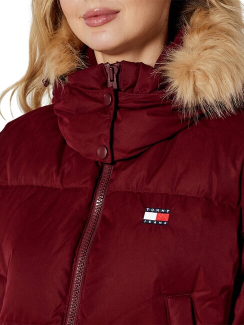 TH JEANS Short down jacket deep red - Women's down jackets