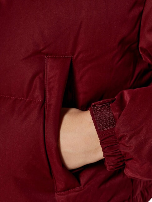 TH JEANS Short down jacket deep red - Women's down jackets