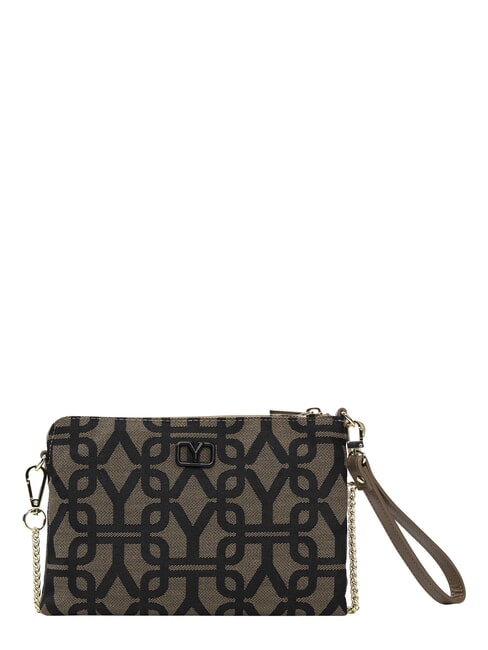 GRACE Hand-held flat bag, with shoulder strap BROWN - Women&rsquo;s Bags