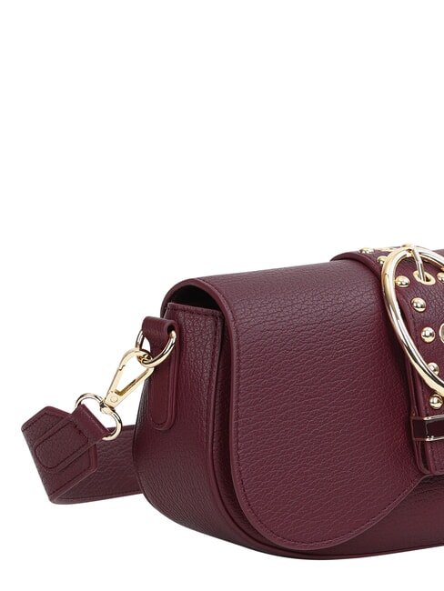 ROCKER Shoulder bag with buckle and studs wine - Women&rsquo;s Bags