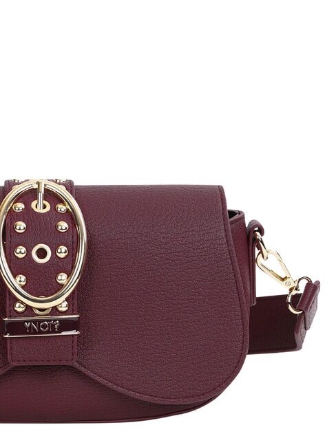 ROCKER Shoulder bag with buckle and studs wine - Women&rsquo;s Bags