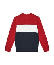 TOMMY HILFIGER TH Cotton crew neck sweater rwb colorblock - Child T-shirt - 2