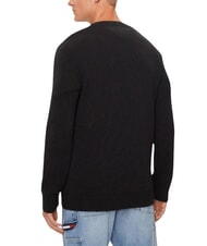 TOMMY HILFIGER TH JEANS  Cotton V-neck sweater black - Men's Sweaters - 2