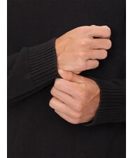 TOMMY HILFIGER TH JEANS  Cotton V-neck sweater black - Men's Sweaters - 7