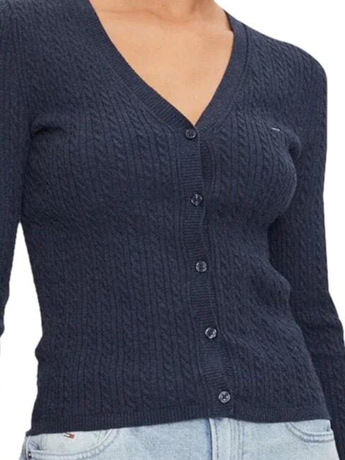 TH JEANS Long-sleeved cardigan dark night navy melange - Women's Sweaters