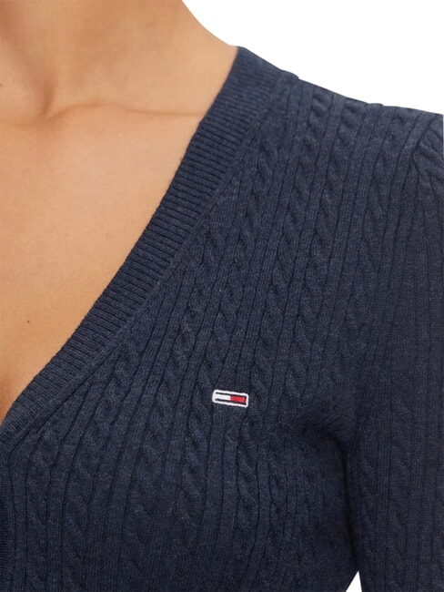 TH JEANS Long-sleeved cardigan dark night navy melange - Women's Sweaters