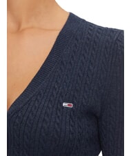 TOMMY HILFIGER TH JEANS Long-sleeved cardigan dark night navy melange - Women's Sweaters - 8
