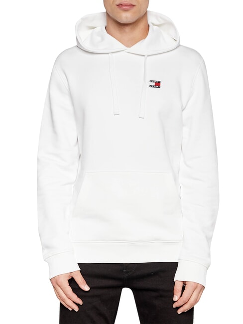 TH JEANS Cotton hoodie ancient white - Sweatshirts