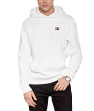 TOMMY HILFIGER TH JEANS Cotton hoodie ancient white - Sweatshirts - 4