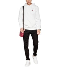 TOMMY HILFIGER TH JEANS Cotton hoodie ancient white - Sweatshirts - 5