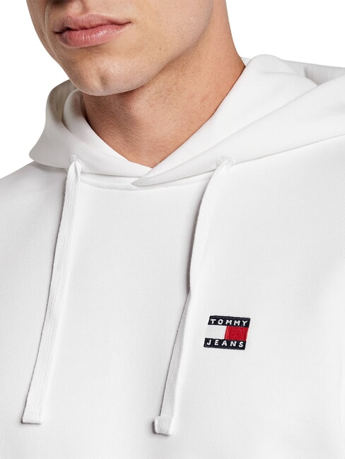 TH JEANS Cotton hoodie ancient white - Sweatshirts