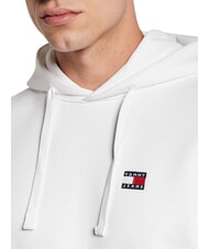TOMMY HILFIGER TH JEANS Cotton hoodie ancient white - Sweatshirts - 6