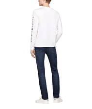 TOMMY HILFIGER TH Long-sleeved T-shirt white - Men's Sweaters - 5