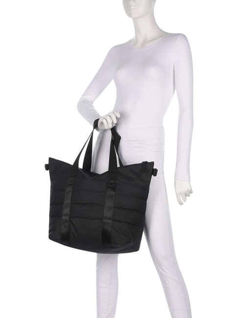 PUFFER Shoulder shopper, with shoulder strap black - Women&rsquo;s Bags