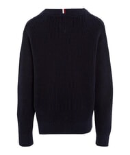 TOMMY HILFIGER TH Crew neck cotton sweater - Children's Sweaters