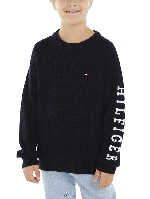 TH Crew neck cotton sweater desert sky - Children's Sweaters