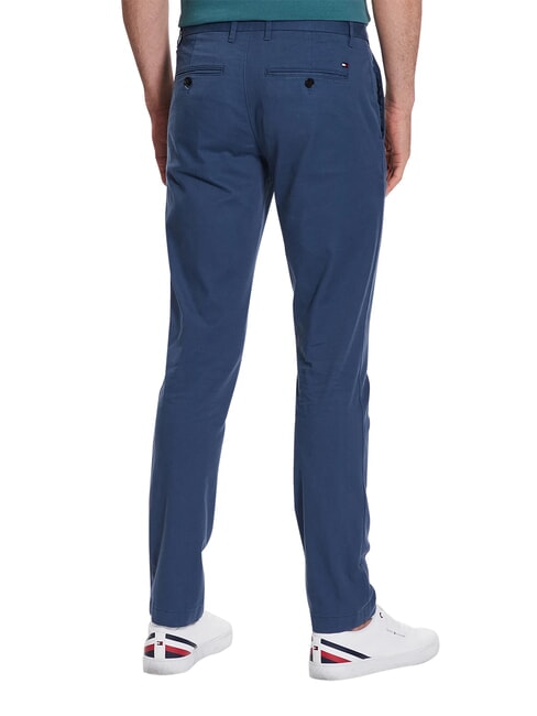TH BLEECKER Slim Pants Aegean Sea - Trousers