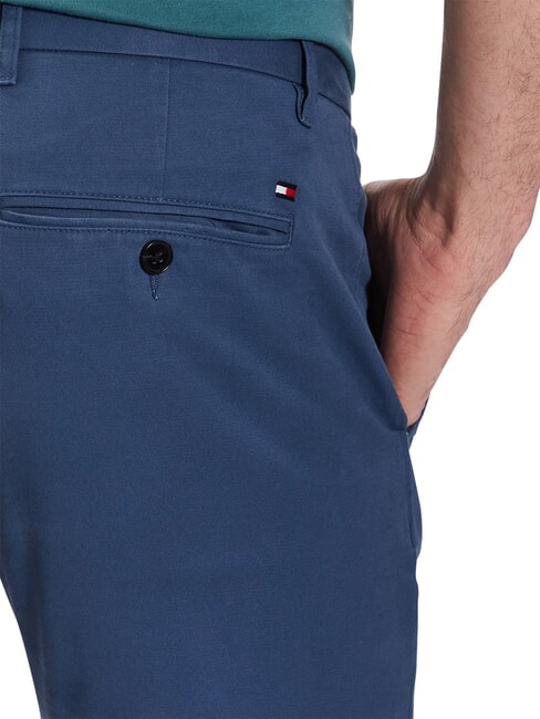 TH BLEECKER Slim Pants Aegean Sea - Trousers
