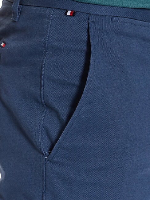 TH BLEECKER Slim Pants Aegean Sea - Trousers