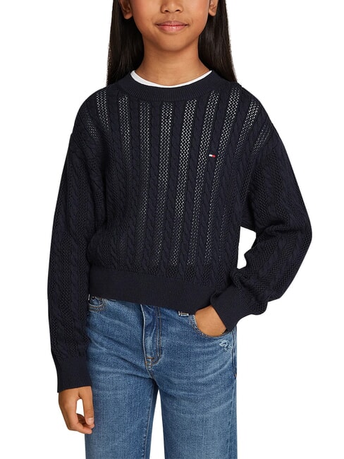 TH Crew neck cotton sweater desert sky - Children's Sweaters