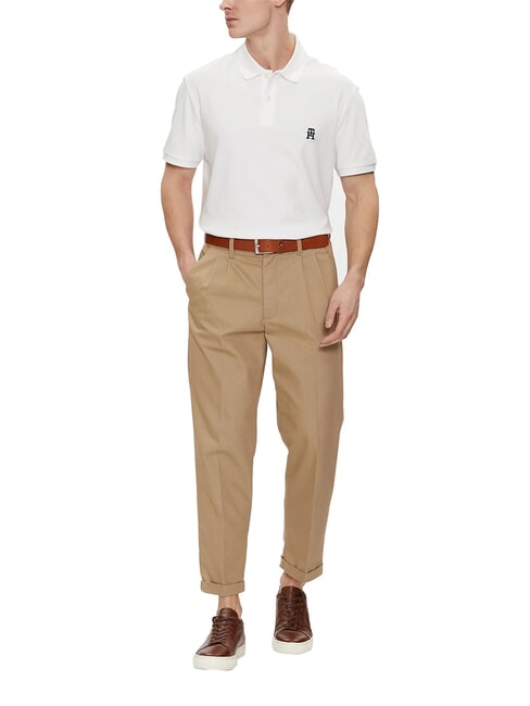 TH Short-sleeved polo shirt white - Polo shirt