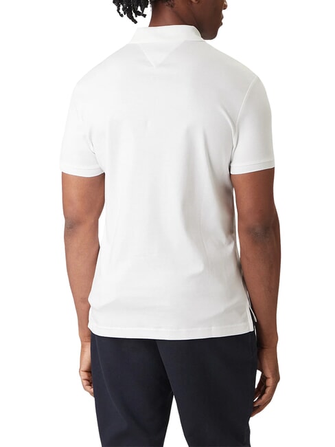 TH Short-sleeved polo shirt with collar ribbon optical white - Polo shirt
