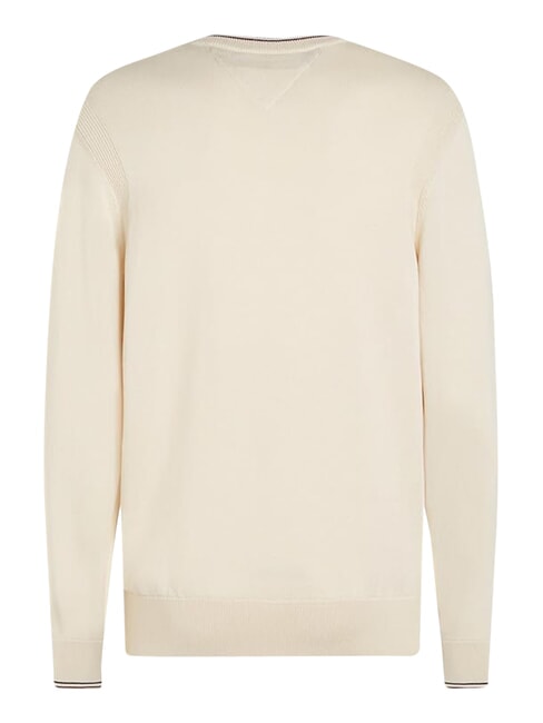 TH Crew neck cotton sweater ancient white - Men's Sweaters