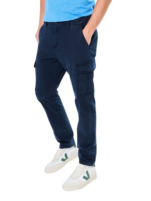 TH JEANS Austin Cotton trousers dark night navy - Trousers