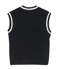 TOMMY HILFIGER TH Knitted vest, v-neck desert sky - Children's Sweaters - 2