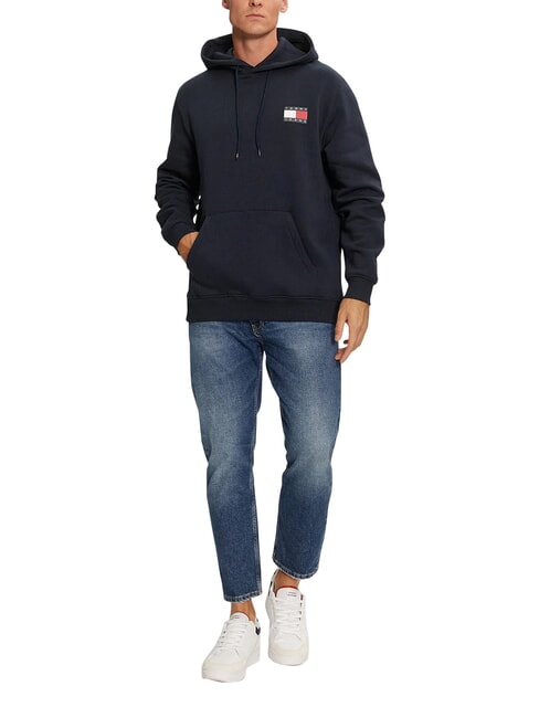 TH JEANS Sweatshirt with pocket and hood dark night navy - Sweatshirts