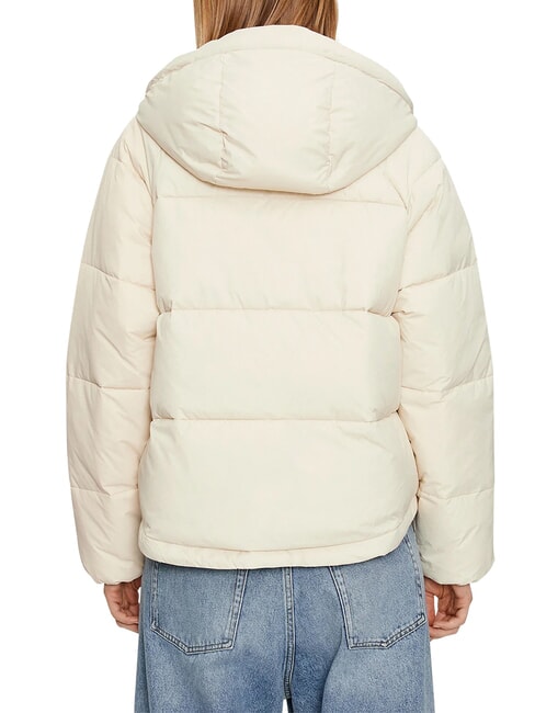 TH JEANS Puffer jacket with hood newsprint - Women's down jackets