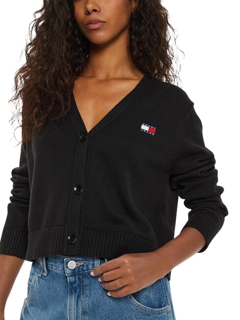 TH JEANS Cotton cardigan black - Women's Sweaters