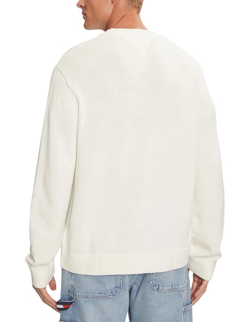 TH JEANS  Crew neck sweater ancient white - Men's Sweaters