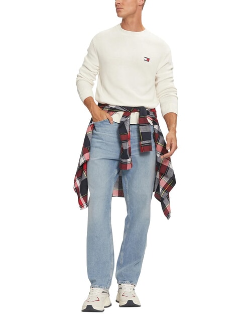TH JEANS  Crew neck sweater ancient white - Men's Sweaters