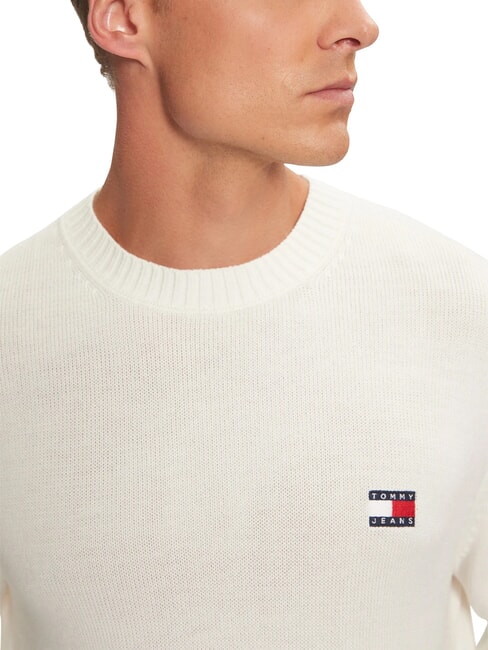 TH JEANS  Crew neck sweater ancient white - Men's Sweaters