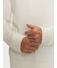 TOMMY HILFIGER TH JEANS  Crew neck sweater ancient white - Men's Sweaters - 5