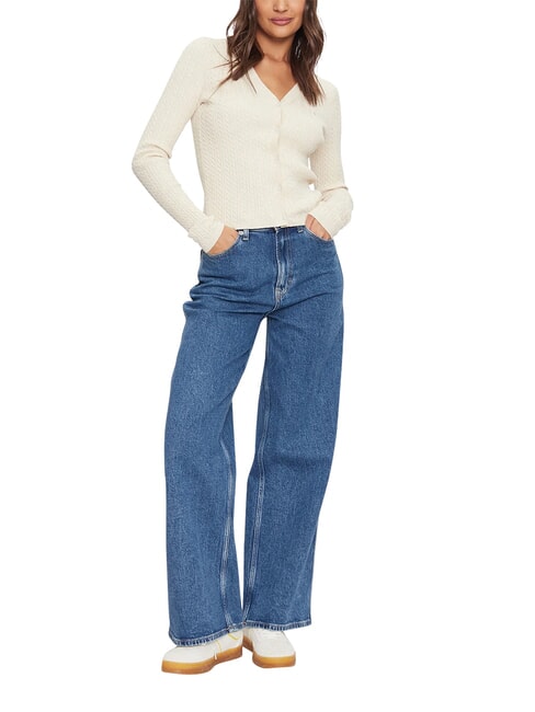 TH JEANS Long-sleeved cardigan ancient white melange - Women's Sweaters
